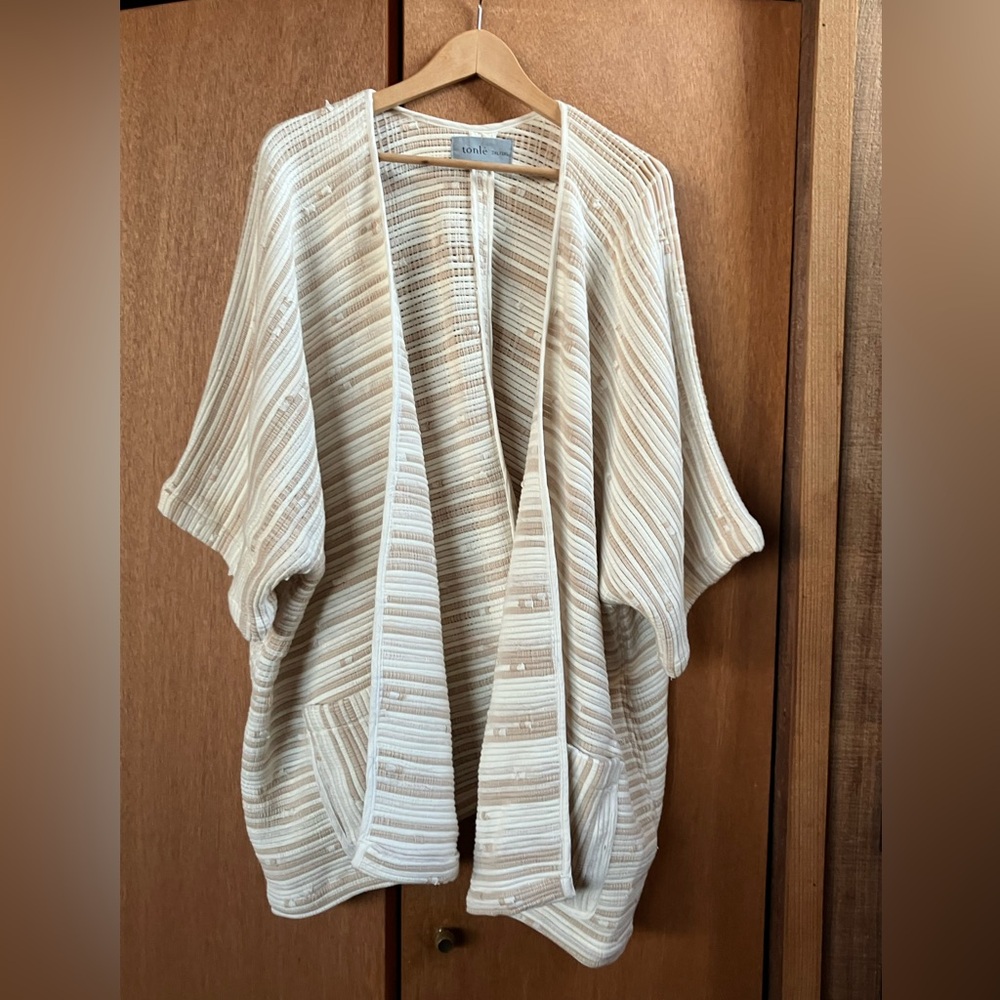 Tonle (Size 2XL/3XL) Srey Long Vest Stripe Boho Sustainable Artsy